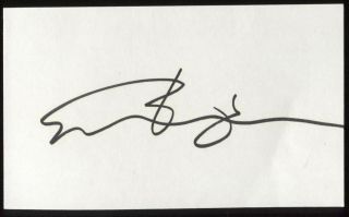 Ellen Barkin Signed Index Card Signature Autographed Auto