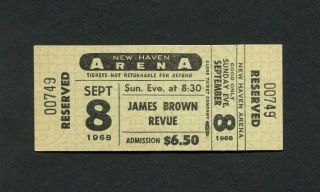 1969 James Brown Concert Ticket Haven Godfather Of Soul Hot Pants