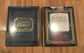 Game Of Thrones Signed George R.  R.  Martin 2 Books - Inside Hbo Book 1 & 2