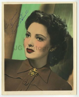 Linda Darnell - American Theatre And Film Actress - Signed 8x10 Photograph