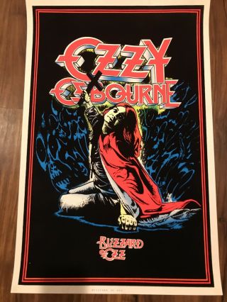 Ozzy Osbourne Blacklight Poster