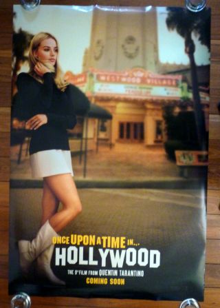 Once Upon A Time In Hollywood 2019 Aust Adv One Sheet Movie Poster