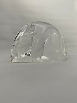 Rare Steuben crystal glass mouse paperweight SIGNED 3