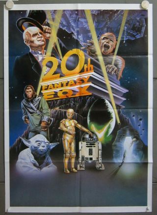 Qt59 20th Fantasy Fox Star Wars Planet Of Apes Alien Orig 1sh Spanish Poster