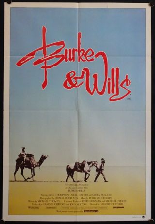Burke & Wills (1985) Australian One Sheet Jack Thompson
