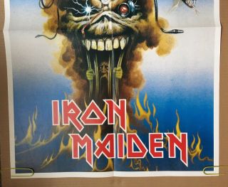 Iron Maiden Vintage Poster The Evil That Men Do Retro Pin - up 1980 ' s Promo 1988 4