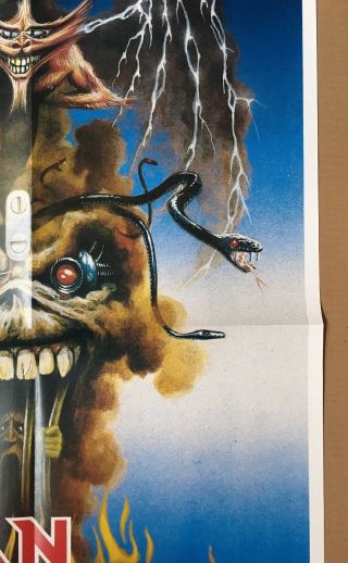 Iron Maiden Vintage Poster The Evil That Men Do Retro Pin - up 1980 ' s Promo 1988 8