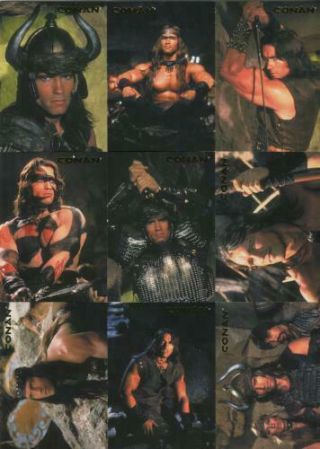 Conan The Barbarian - Arnold Schwarzenegger Preview Card Set 9 Cards 015/999