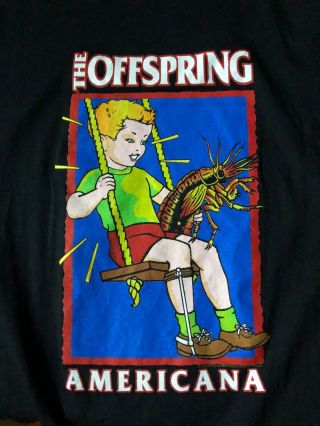 Frank Kozik Cockroach Offspring Punk Rock Band Americana T - Shirt Giant Vintage