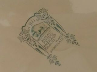 Antique Buffalo Pottery 1911 Emerald Deldare 10 