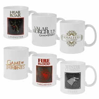 Official Game Of Thrones Mug Stark Lanister Targaryen Khaleesi Valar Morghulis