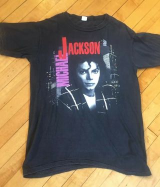 Michael Jackson Vintage Authentic 1988 Bad Tour Pepsi Rare T Shirt Size M