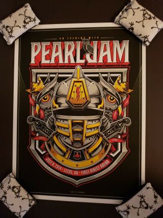 Pearl Jam 2014 Leeds England Uk Concert Gig Poster By Mark 5 Print Eddie Vedder