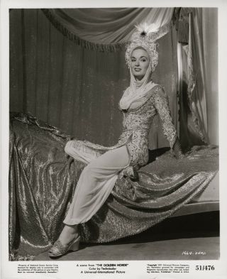 Ann Blyth Models An Exotic Costume 1951 Portrait.  The Golden Horde