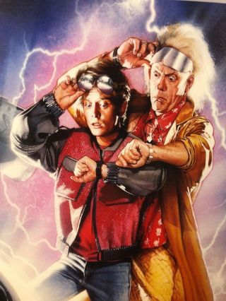 EXCLUSIVE BACK TO THE FUTURE MINI TRIPTYCH PRINT SIGNED BY DREW STRUZAN 4