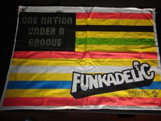 Funkadelic George Clinton Priority Records Limited Edition Classic Flag,  Bandana