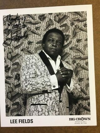 Lee Fields Soul Singer Autograph Signed 8x10 Photo W Vinyl Record & Poster