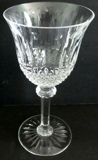 St.  Louis Crystal Tommy Burgundy Wine Goblet Glass 6 3/4 " Tall France Saint
