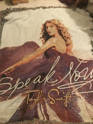 Taylor Swift Speak Now Throw Blanket - 50 " By 60 " -