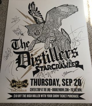 The Distillers (brody Dalle) Show Poster (signed By All Members)