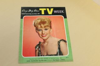 1960 Chicago Daily Tribune Tv Week Schedule Guide - Connie Stevens/bonanza