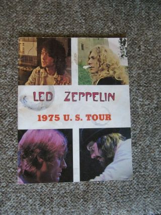 1975 Led Zeppelin U.  S.  Tour Program.  Very Rare