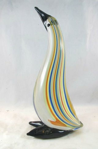 Gorgeous Vintage Murano Art Glass Large Penguin