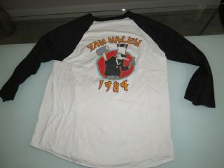 Vintage 1984 Concert T - Shirt Tee Van Halen Tour Of The World