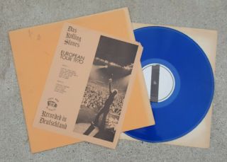 1970 Rolling Stones European Tour Record Rare Blue Vinyl Lp Album