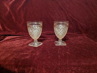 Miss America Pink Wine Glasses,  Depression Glass By Anchor Hocking (2) Scarce