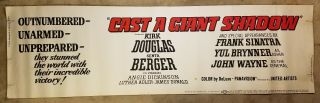 Cast A Giant Shadow Kirk Douglas 1966 24x82 Movie Poster Banner