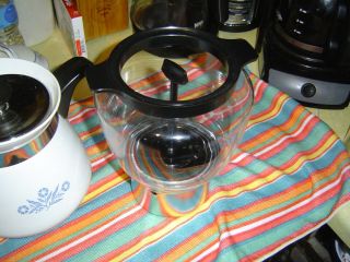 2 qt Corning Ware Blue Cornflower Drip Coffee Maker Stove Top vintage 4