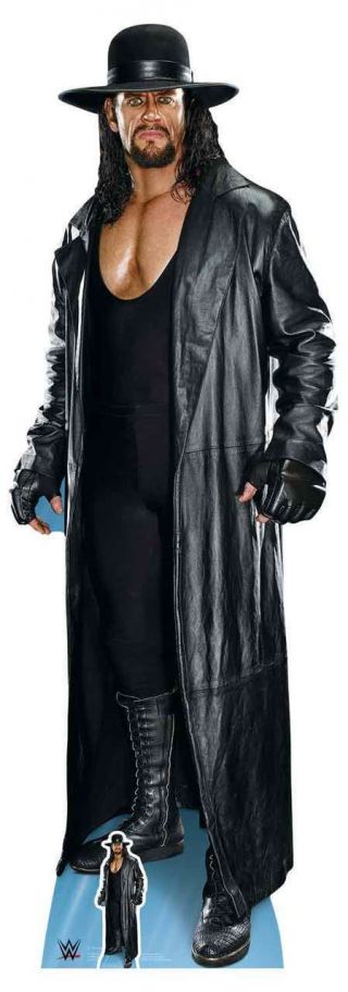The Undertaker Long Coat Wwe Lifesize And Mini Cardboard Cutout / Standup