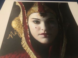 Natalie Portman Star Wars Signed 8.  5 X 11 Auto Autograph W/ & Holo