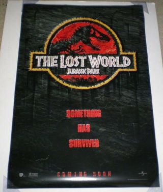 Jurassic Park Lost World Movie Poster 2 Sided Advance 27x40 Spielberg