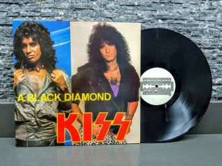 Kiss A Black Diamond Vintage Unofficial Live Bootleg Vinyl Gene Simmons Aucoin