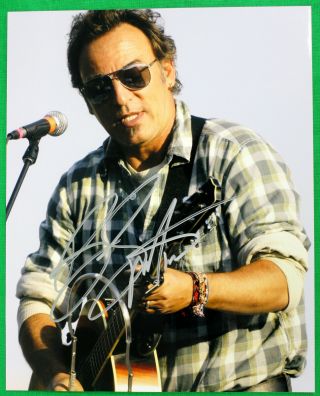 Bruce Springsteen Autographed Signed 8x10 Color Photo