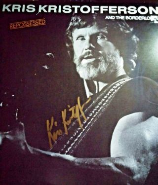 Kris Kristofferson Autograph Signed Album Proof Rare Willie Nelson