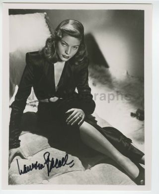 Lauren Bacall - Iconic Classic Hollywood Actress - Signed 8x10 Photograph