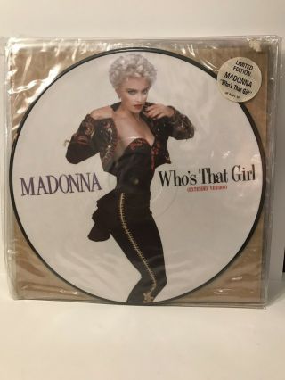 Madonna Who’s That Girl 1987 Official Picture Disc Display Record