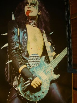 KISS Gene Simmons 1981 Switzerland Import Poster Alive tour 1975 - 1976 vintage 7
