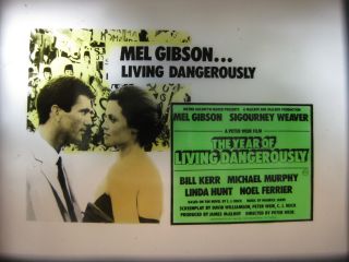 Year Of Living Dangerously 1982 Australian Cinema Movie Projector Glass Slides
