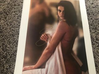 Selena Gomez Covered Nude Signed W/ Tamper Proof Holo & Auto Autograph