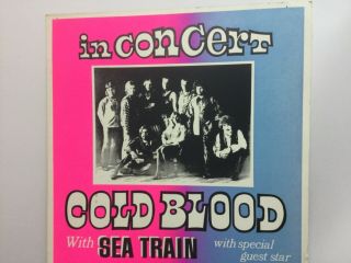 1970s Vintage Concert Poster - Cold Blood,  Leon Russell Univ.  Oregon 2