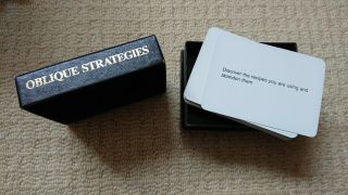 Brian Eno / Peter Schmidt - Oblique Strategies Cards (bowie,  Roxy,  Hopkins Etc)