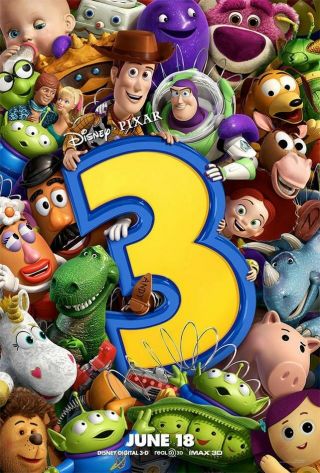 Toy Story 3 Movie Poster 2 Sided Final 27x40 Tom Hanks