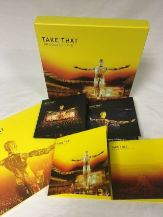 Take That - Progress Live - Limited Edition - Box Set - Rare With Cds And Dvds