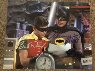 Batman And Robin Adam West Burt Ward Signed Autographed Photo