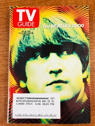 John Lennon: The Beatles :: Tv Guide Nov 11 - 17 2000 - Near - Eastern Nc