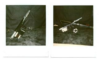 Something Is Out There - Set Polaroids Of Laser Rifle Prop - 1988